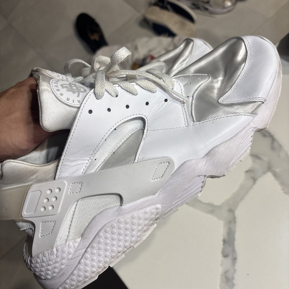 Size 14 - Nike Air Huarache Triple White